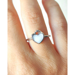 Mother and Child Heart Breastmilk Ring DIY Kit, 925 sterling silver