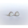 Heart halo Breastmilk Earrings DIY Kit, 925 sterling silver