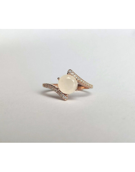 Round Breastmilk Ring DIY Kit, 925 sterling silver, rose gold plated