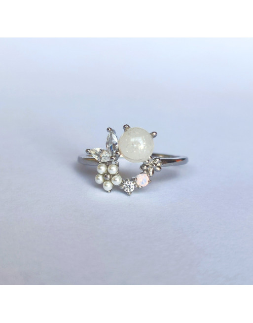 Romantic Breastmilk Ring DIY Kit, 925 sterling silver