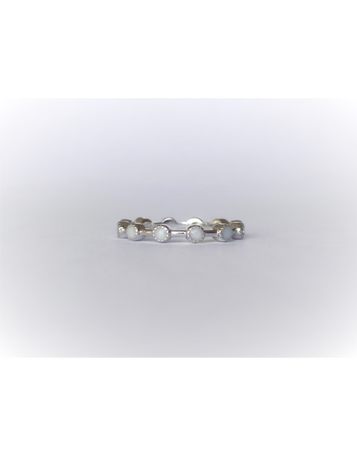 Dainty Milk Drops Breastmilk Ring Band DIY Kit, 925 sterling silver