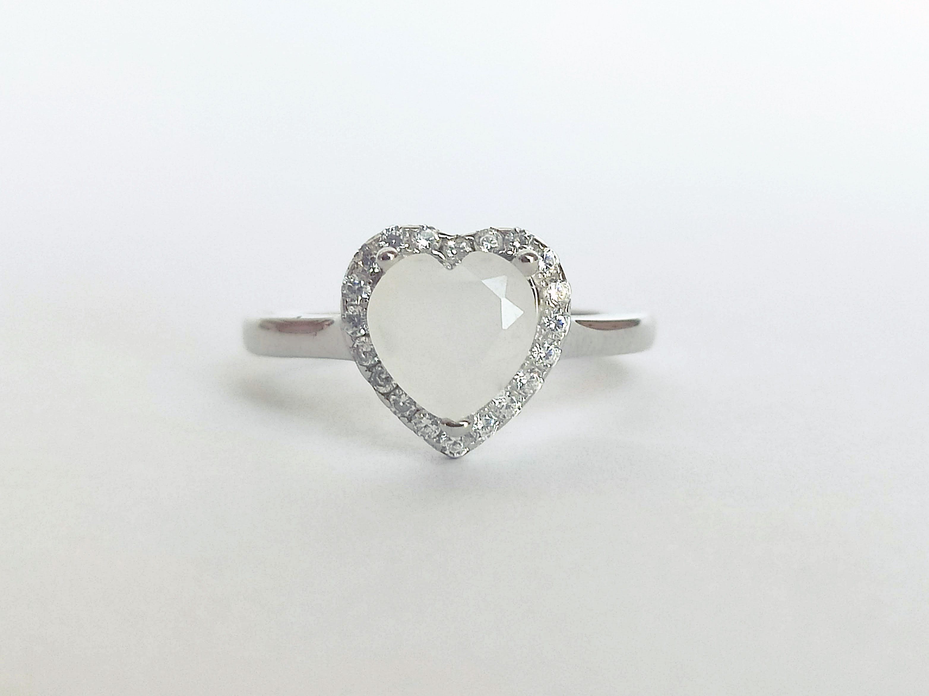 hoed Arena dempen Heart Halo ring - Breastmilk Jewelry DIY ring